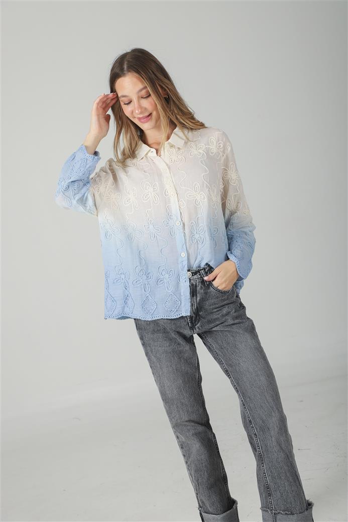 Camisa Zask Degrade Bordada